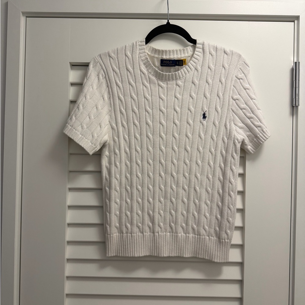 Women’s Ralph Lauren Short Sleeve Cable Knit Sweater XL